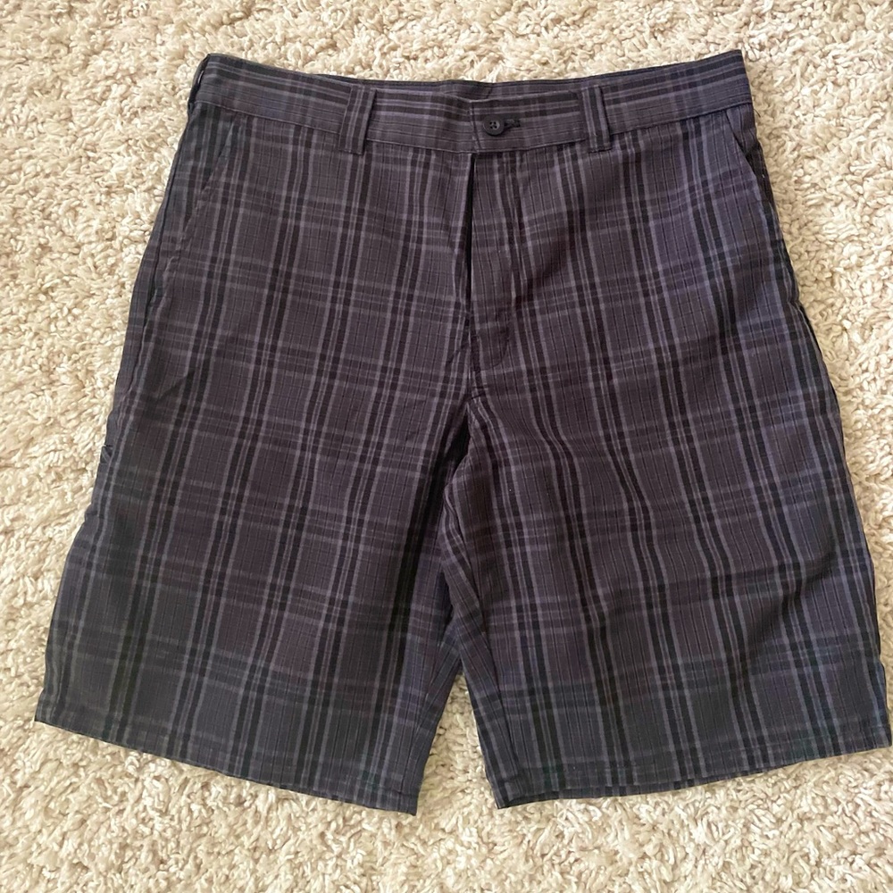 Dickies cyber goth industrial plaid shorts